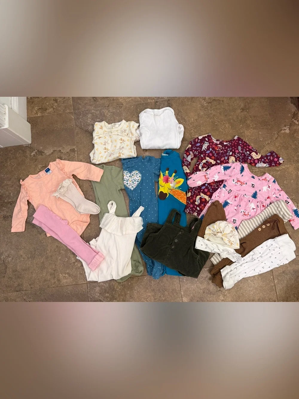 Huge bundle of primarily 6-9m (some 6-12) baby girls fall autumn winter clothes